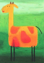 Den lekfulla safarigiraffen