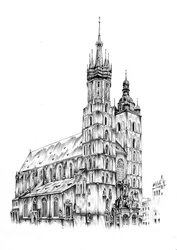 St. Marias basilika i Krakow