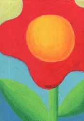 En livfull röd blomma
