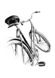 Skiss av en vintagecykel