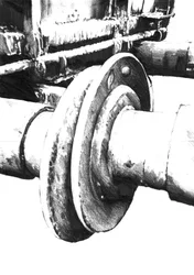 Hjul i vintage-industristil