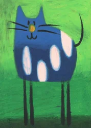 Den fantasifulla blå katten