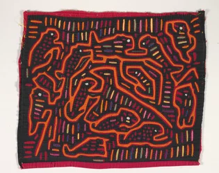 Skjortpanel (mola), ca 1950 (applicerad bomull)