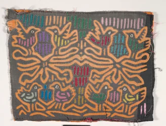 Skjortpanel (mola), ca 1950 (applicerad bomull)