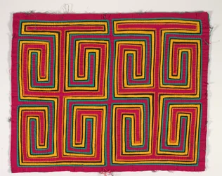 Skjortpanel (mola), ca 1950 (applicerad bomull)