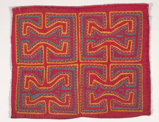 Skjortpanel (mola), ca 1950 (applicerad bomull)