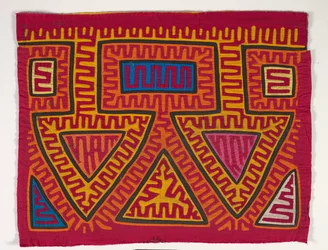 Skjortpanel (mola), ca 1950 (applicerad bomull)