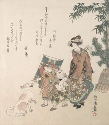 Gatubild under nyårssäsongen, 1814.