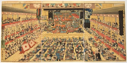 Odori Keiyo Edoe no Sakae: Tea t Reinterio rwith For a while Performanse, 1858