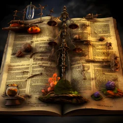 Visuella representationer av teorier om manuskriptet, såsom örtmedicinska guider, främmande språk och sofistikerade bluffar. 1