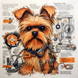 en förklaring till en mekanisk yorkie-hund 4