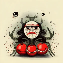 Äpplen med maskar 4