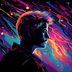 stirrar in i tomrummet, dimman, rymden, det kosmiska. 1