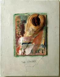 Päroncollage av Kurt Schwitters (1887-1948) 1938 Privat samling