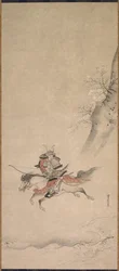 En samuraj till häst, 1600-talet.