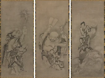 Hotei med Daoist Immortals