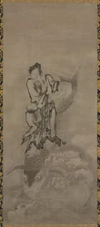Hotei med daoistiska odödliga, sent 1600-tal-tidigt 1700-tal.