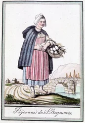 Farmer from Angoumois - i "" Encyclopedia of Travels"" av J. Grasset St Sauveur, Deron, Paris