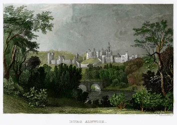 Alnwick Castle, Northumberland, 1700-1800-talet.