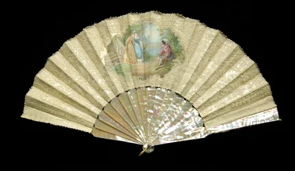 Fan, belgisk, 1880-89.