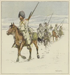 Kosackerna korsar Yalu