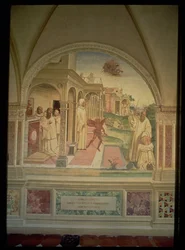 The flagellation of St. Benedict, från Life of St. Benedict