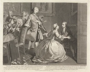 Illustrationer till Samuel Richardsons "The Life of Pamela", illustrerad av Joseph Highmore