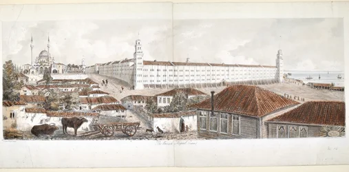 Utsikt över Barack Hospital i Scutari, 1857