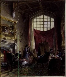 Vårt vardagsrum, Piccadilly (akvarell)