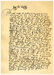 Brev från Lady Jane Gray till William Parr, 10 juli 1553.