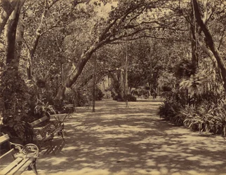 Sukh-Vilas Palace Garden, 1880-90.