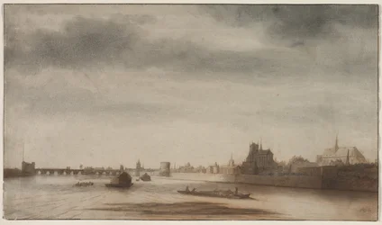 Utsikt över Orléans från Loire