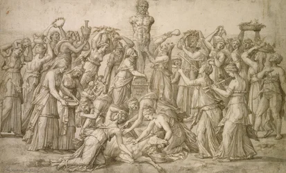 Offer till Priapus, 1540 (penna och bistre)