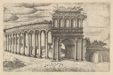 Amfiteatern i Bordeaux [Teatrum Bordeos, Transitorium Caesaris], från serien 