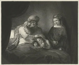 Jakob välsignar Efraim och Manasse