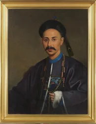 Porträtt av Samqua, ca 1850 (olja på duk)