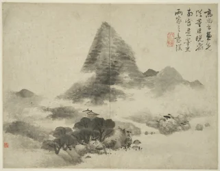 古代の巨匠のスタイルの風景：高尚書の後、ドン・ユアン（活動937-975）とジュ・ランに続き、後にミ・フー（1051_-1107）スウェーデンのスタイルで