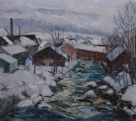 Vinter på Mesna, Lillehammer
