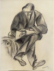 Sittande figurläsning, 1919