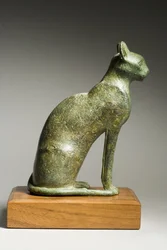 Katt, sen dynastisk period, 664-332 f.Kr. (brons)
