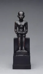 Figur av Imhotep (ca 2635-2595 f.Kr.) Sen period (brons)