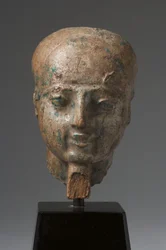 Head of Ptah (glaserad steatit) (se även 325628)