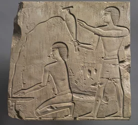 Präster som utför begravningsriter, c.667-647 f.Kr