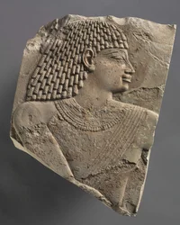 Litet huvud av en man, c.667-647 f.Kr