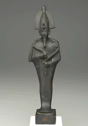 Stående mummiform av Osiris, 664-332 f.Kr. (brons)
