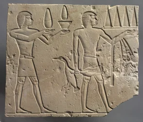 Två offerbärare, c.667-647 f.Kr