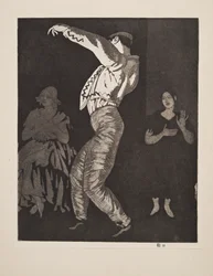 スペインのダンサー No. II、パブ。 1923. スウェーデン