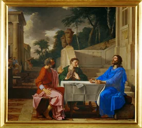 Nattvarden vid Emmaus (målning på duk)