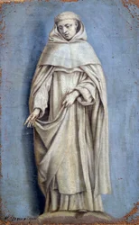 Saint Dominique Målning på duk av Laurent de La Hyre (1606-1656) 1600-talets sön. 0,36 x 0,22 m Paris. Louvren