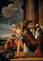 Sankt Germanus av Auxerre och Sankta Geneviève av Paris, 1630